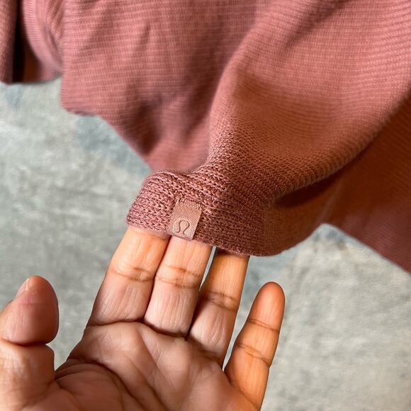 Lululemon Cashmere Blend Cashlu Textured Wrap Spiced Chai XS Small Comfort - Picture 4 of 5